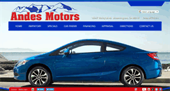 Desktop Screenshot of andesmotors.com